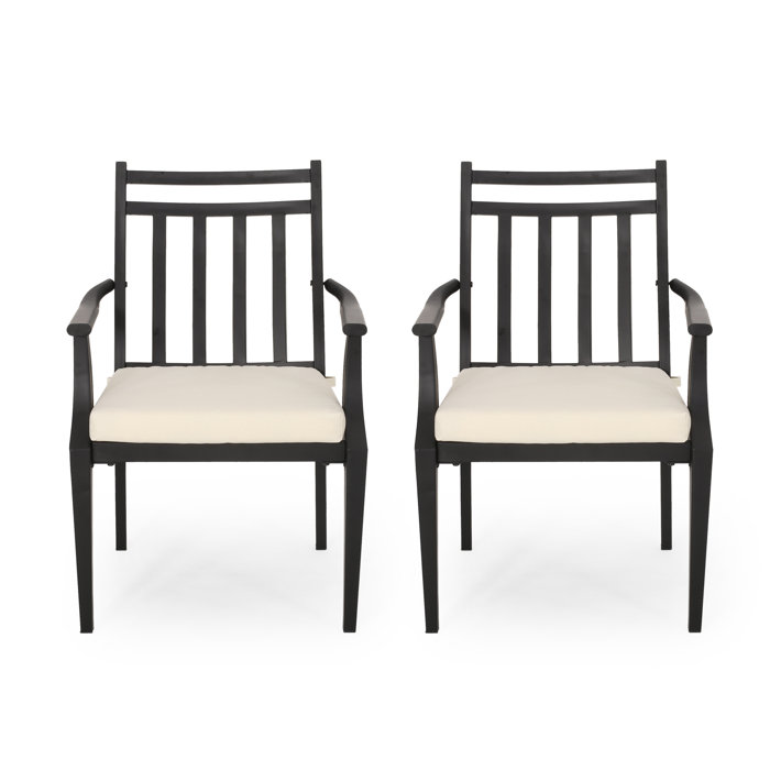 Gracie Oaks Johnstown Patio Dining Chair with Cushion & Reviews Wayfair